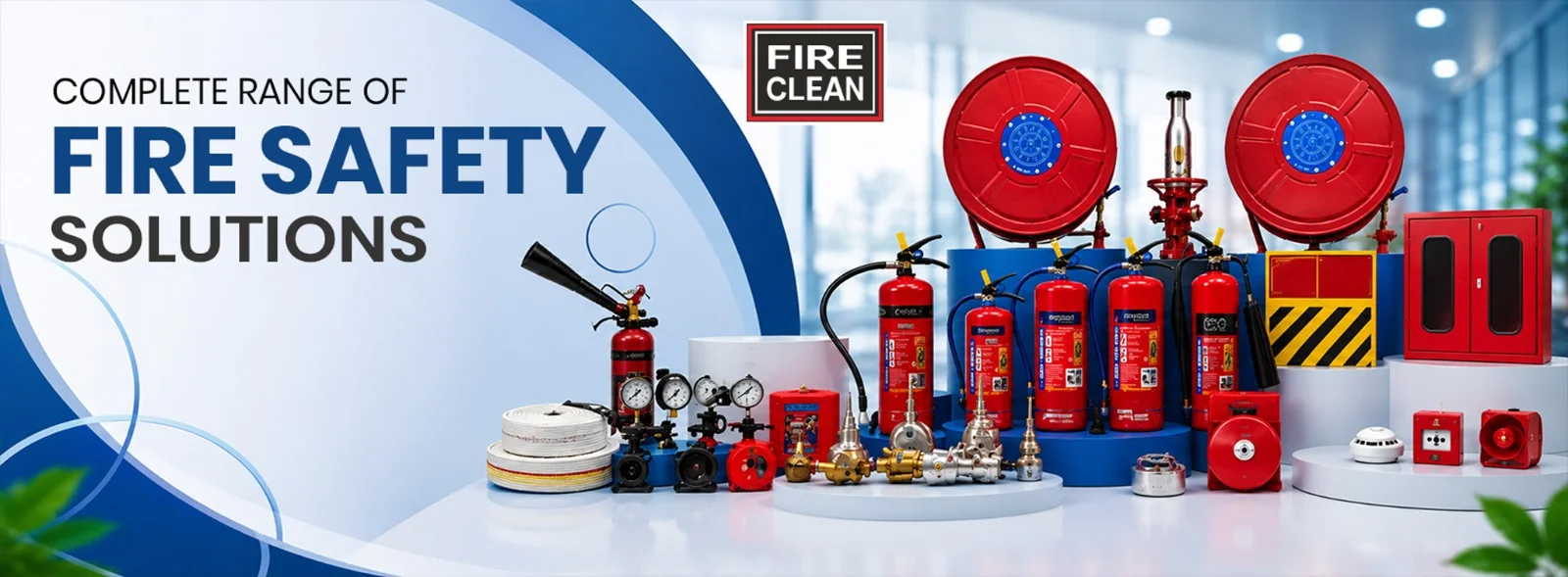 Fire safety equipment and fire extinguishers