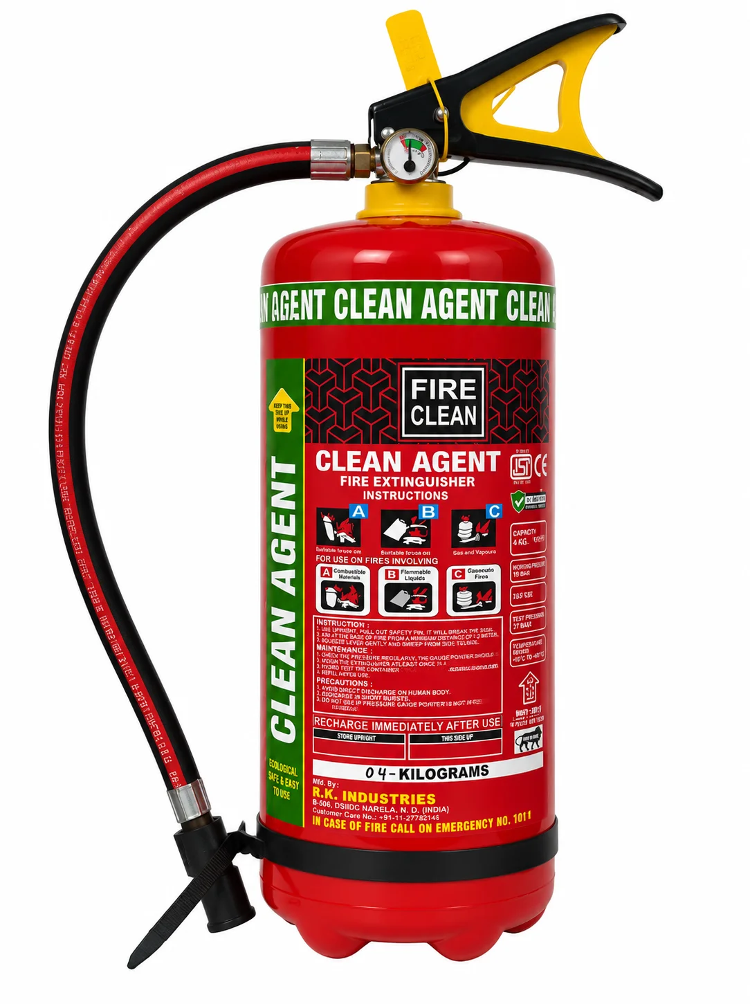 Fire Clean Clean Agent Fire Extinguisher