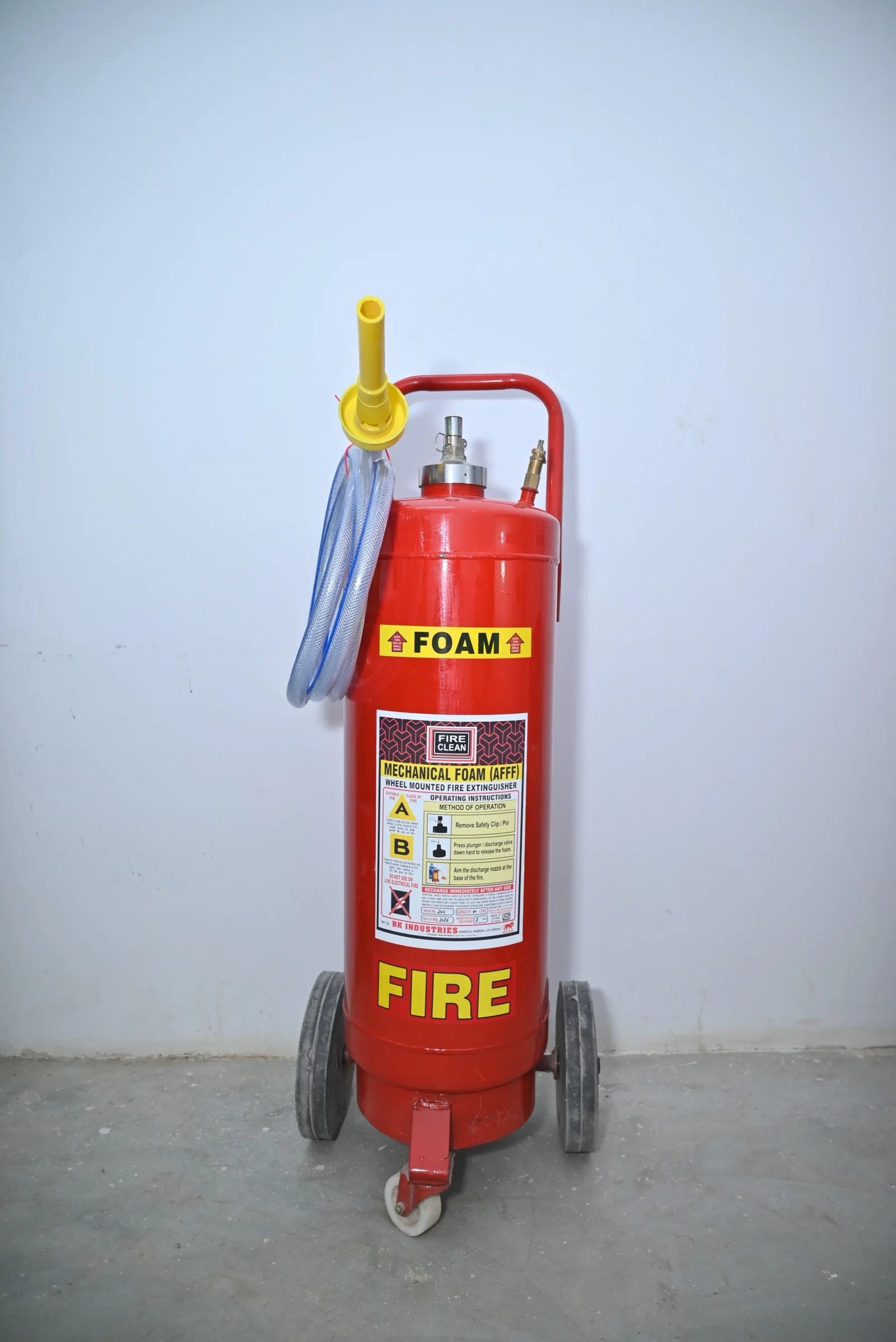 Mechanical Foam AFFF Trolley Mounted Fire Extinguisher - 50 Ltr